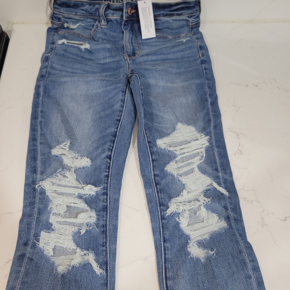 American Eagle Destroyed Jeggings